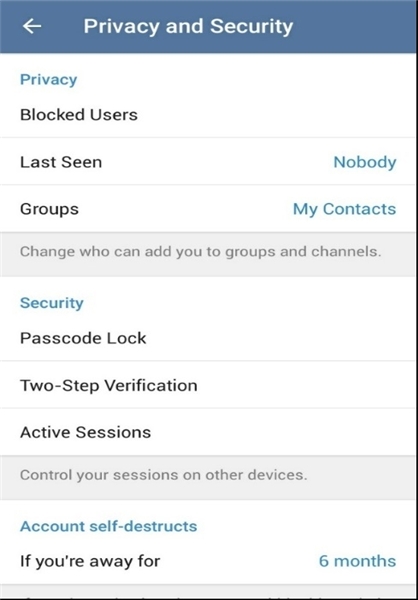 مسدود کردن کاربران در تلگرام